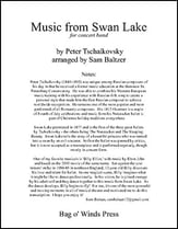 Music from Swan Lake Concert Band sheet music cover